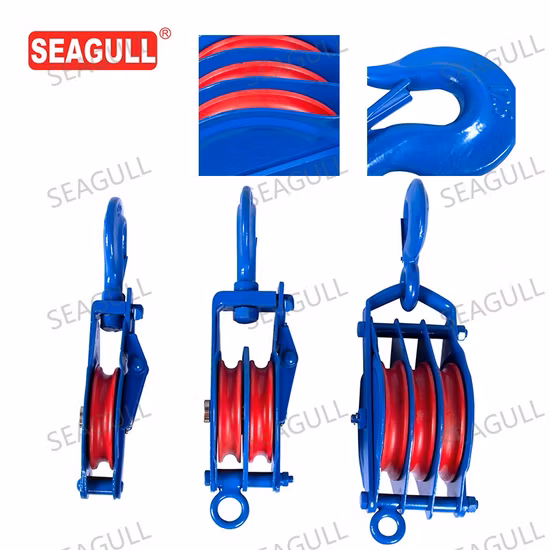 Bloco de polia de roda dupla ajustável e versátil