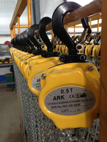 Polia de corrente manual industrial 1000kg 1t