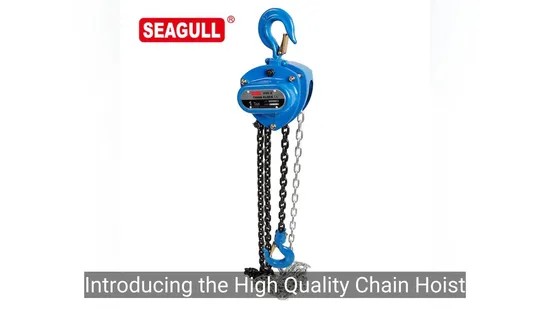 Melhor preço Seagull 5t Manual Chain Hoist Bloco de polia de corrente manual
