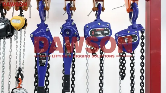 Polia de corrente para içamento manual Dawson, bloco de corrente para içamento de guindaste